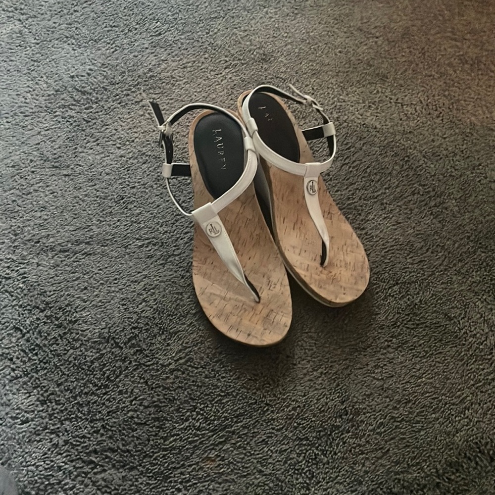 White casual sandals